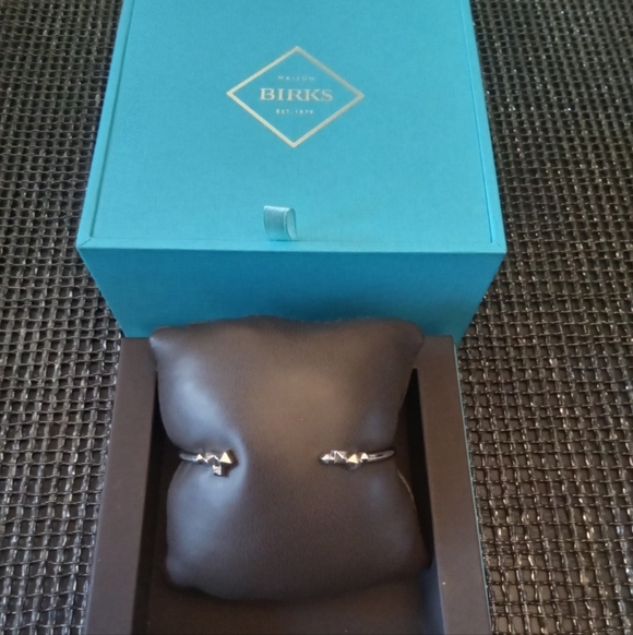 Birks Sterling Silver Cluster Stud Bracelet S/M - Picture 1 of 6